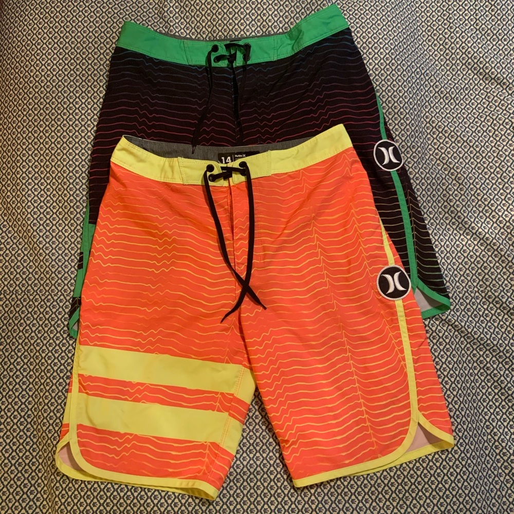 Hurley Phantom boys size 14 swim trunks